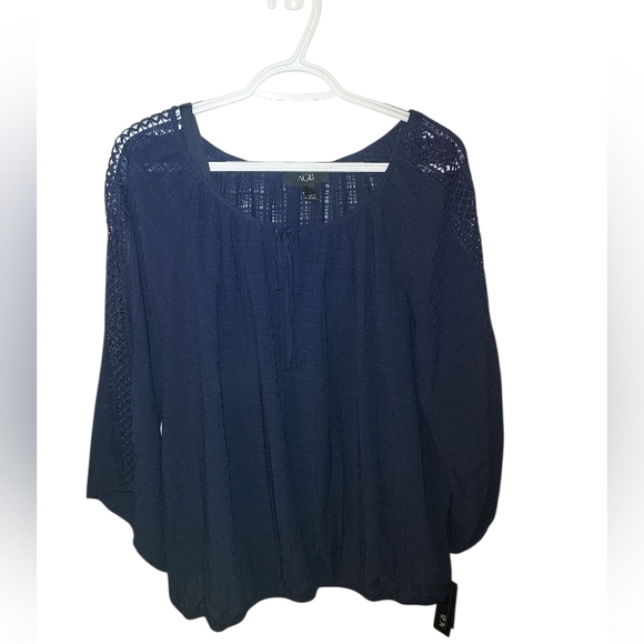 AGB Tops - AGB Boho Blouse NWT Size L
